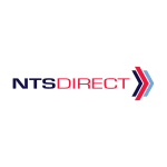 NTS DIRECT logo: navy 'NTS' followed by red 'DIRECT' and three chevrons in navy, red, and light blue to the right.
